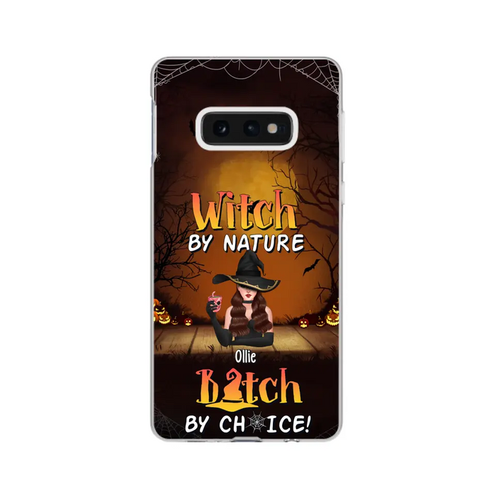 Wicked By Nature Bitch By Choice - Personalized Gifts for Halloween Phone Case For Her For Witches