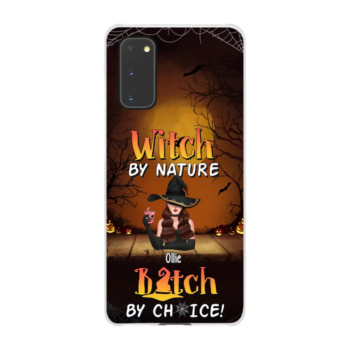 Wicked By Nature Bitch By Choice - Personalized Gifts for Halloween Phone Case For Her For Witches