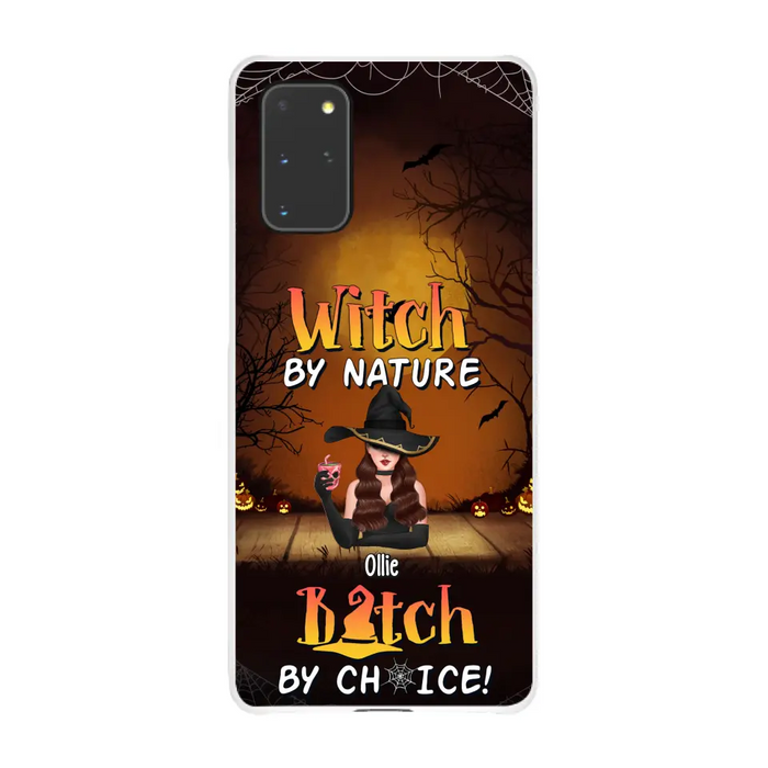 Wicked By Nature Bitch By Choice - Personalized Gifts for Halloween Phone Case For Her For Witches