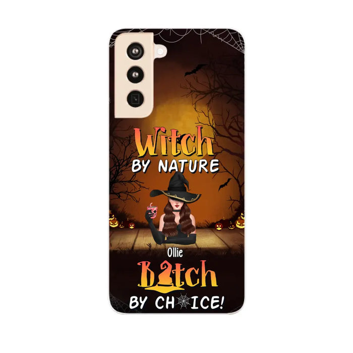 Wicked By Nature Bitch By Choice - Personalized Gifts for Halloween Phone Case For Her For Witches