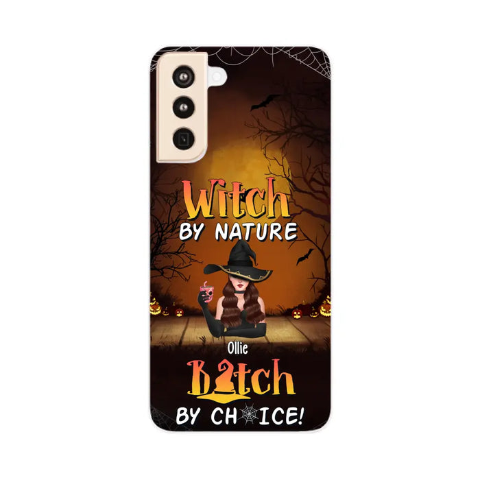 Wicked By Nature Bitch By Choice - Personalized Gifts for Halloween Phone Case For Her For Witches