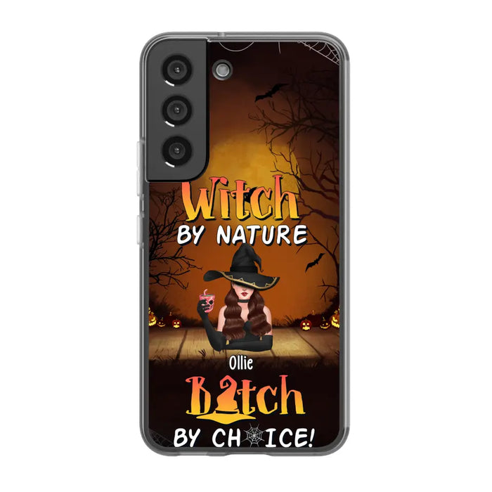 Wicked By Nature Bitch By Choice - Personalized Gifts for Halloween Phone Case For Her For Witches