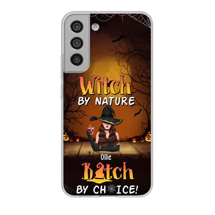 Wicked By Nature Bitch By Choice - Personalized Gifts for Halloween Phone Case For Her For Witches