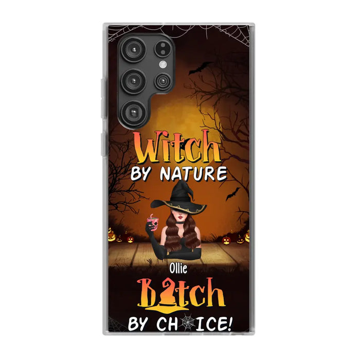 Wicked By Nature Bitch By Choice - Personalized Gifts for Halloween Phone Case For Her For Witches