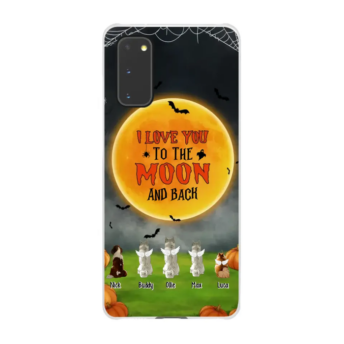 I Love You To The Moon And Back - Personalized Halloween Gifts Custom Phone Case For Dog Lovers