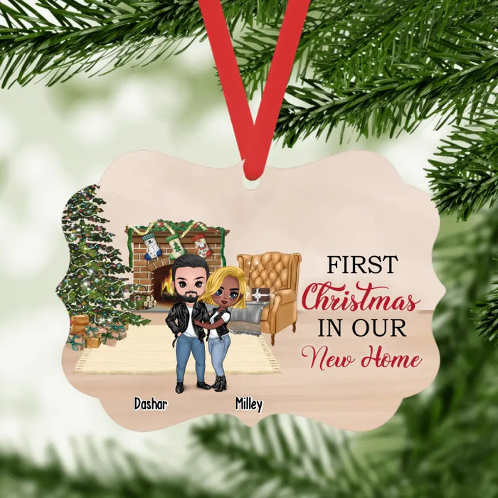 First Christmas In Our New Home - Personalized Christmas Gifts Custom Ornament for Couples, New Home Christmas Ornament