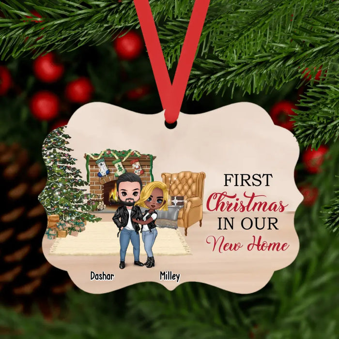 First Christmas In Our New Home - Personalized Christmas Gifts Custom Ornament for Couples, New Home Christmas Ornament