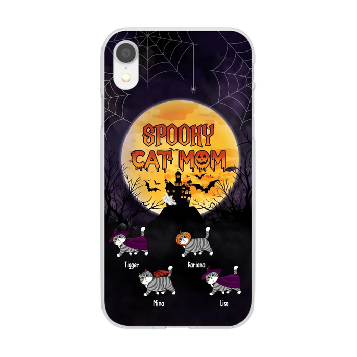 Spooky Cat Mom - Personalized Gifts for Halloween Phone Case for Cat Lovers