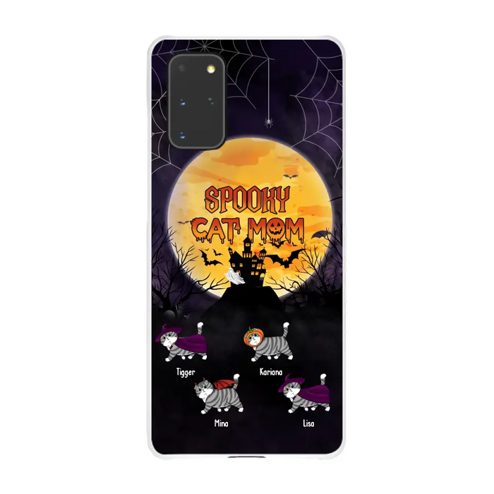 Spooky Cat Mom - Personalized Gifts for Halloween Phone Case for Cat Lovers