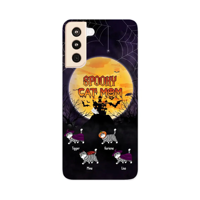 Spooky Cat Mom - Personalized Gifts for Halloween Phone Case for Cat Lovers