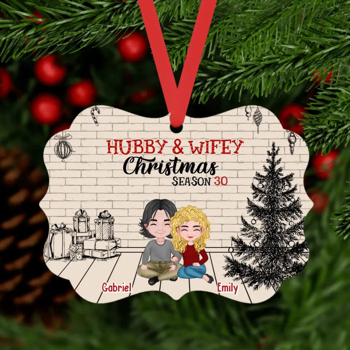 Hubby & Wifey Christmas Season - Personalized Christmas Gifts Custom Ornament for Couples