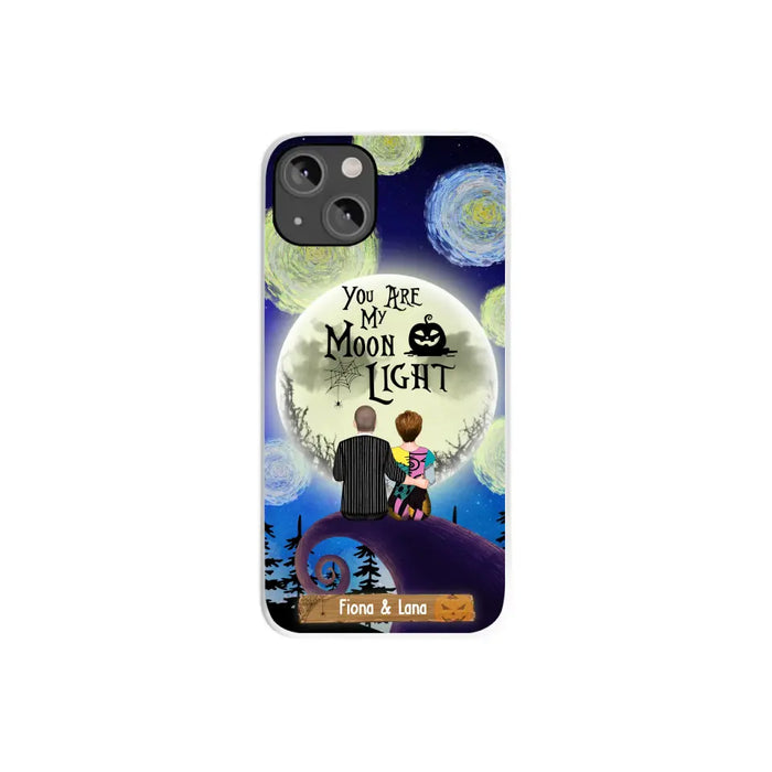 You Are My Moon Light - Personalized Halloween Gifts Custom Phone Case For Couples