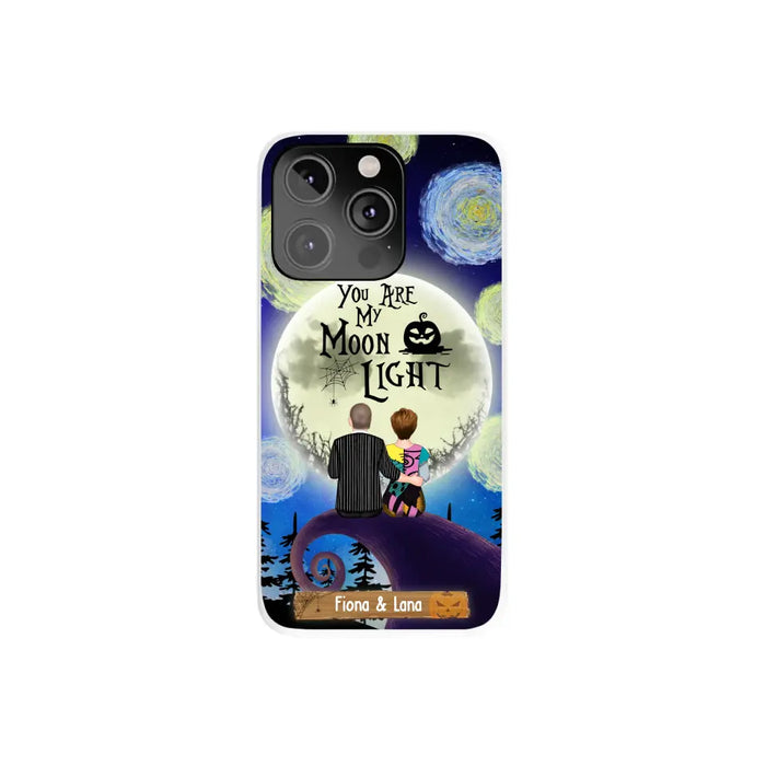 You Are My Moon Light - Personalized Halloween Gifts Custom Phone Case For Couples