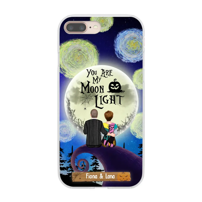 You Are My Moon Light - Personalized Halloween Gifts Custom Phone Case For Couples