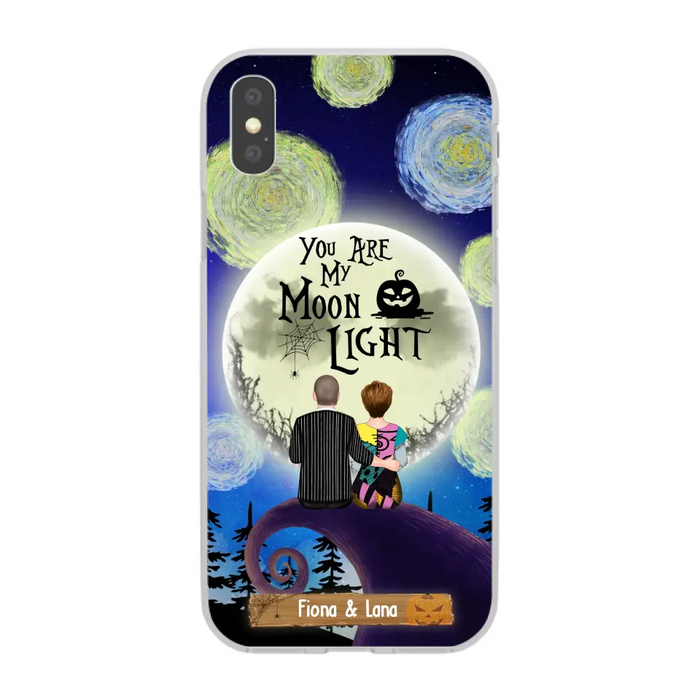 You Are My Moon Light - Personalized Halloween Gifts Custom Phone Case For Couples