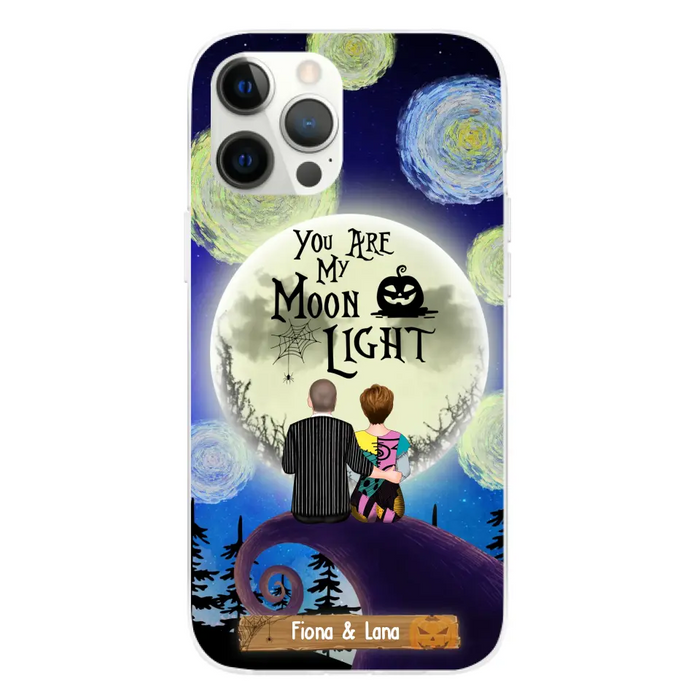 You Are My Moon Light - Personalized Halloween Gifts Custom Phone Case For Couples