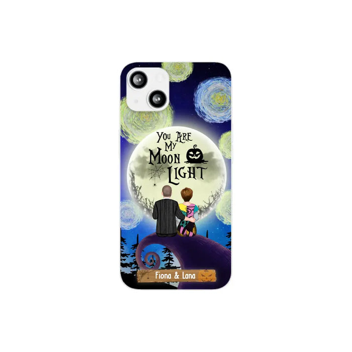 You Are My Moon Light - Personalized Halloween Gifts Custom Phone Case For Couples