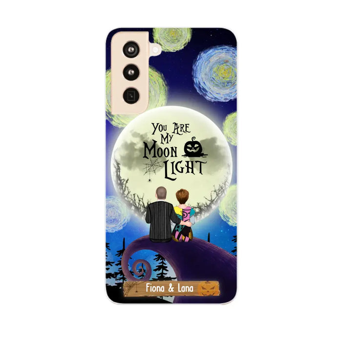 You Are My Moon Light - Personalized Halloween Gifts Custom Phone Case For Couples