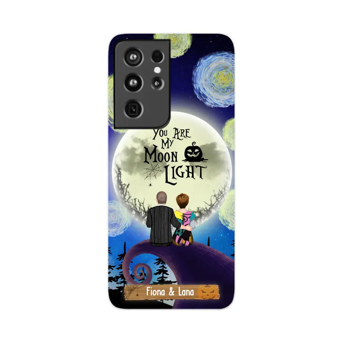 You Are My Moon Light - Personalized Halloween Gifts Custom Phone Case For Couples