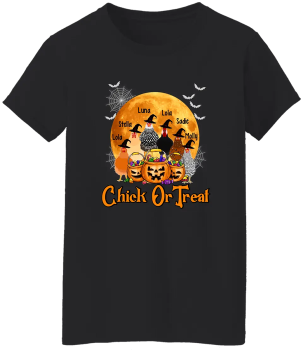 Personalized Shirt, Up To 6 Chickens, Chick Or Treat, Halloween Gift For Chicken Lovers, Farmers