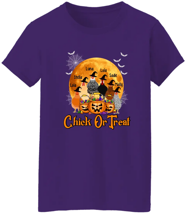 Personalized Shirt, Up To 6 Chickens, Chick Or Treat, Halloween Gift For Chicken Lovers, Farmers