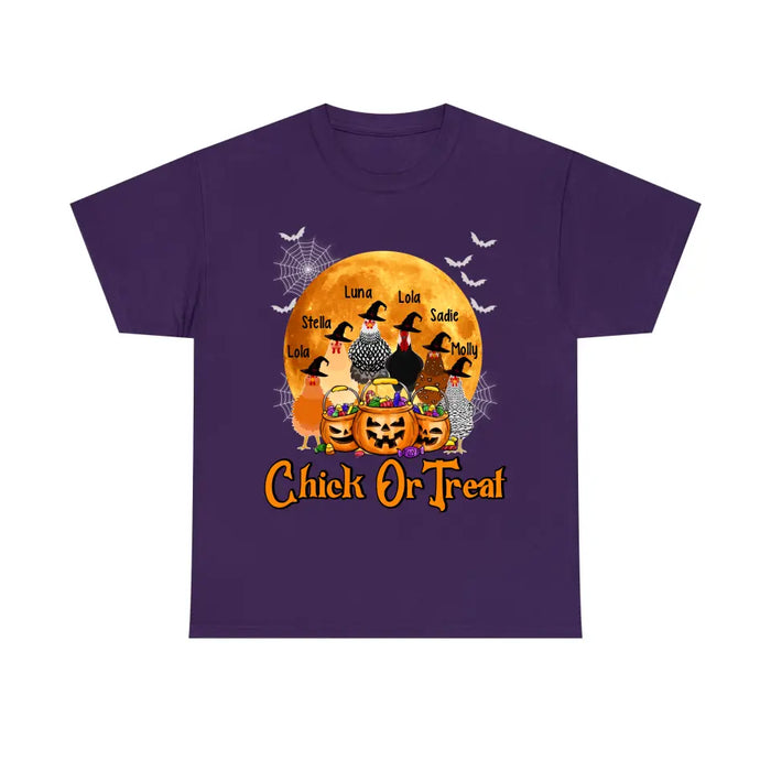 Personalized Shirt, Up To 6 Chickens, Chick Or Treat, Halloween Gift For Chicken Lovers, Farmers