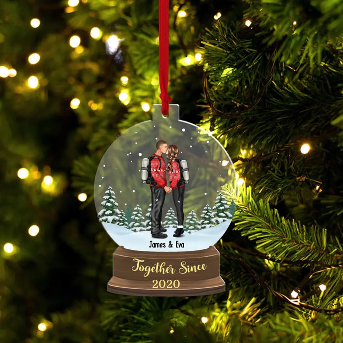 Custom Anniversary Together Since - Personalized Christmas Gifts Custom Ornament For Couples, Gift For Him, For Her