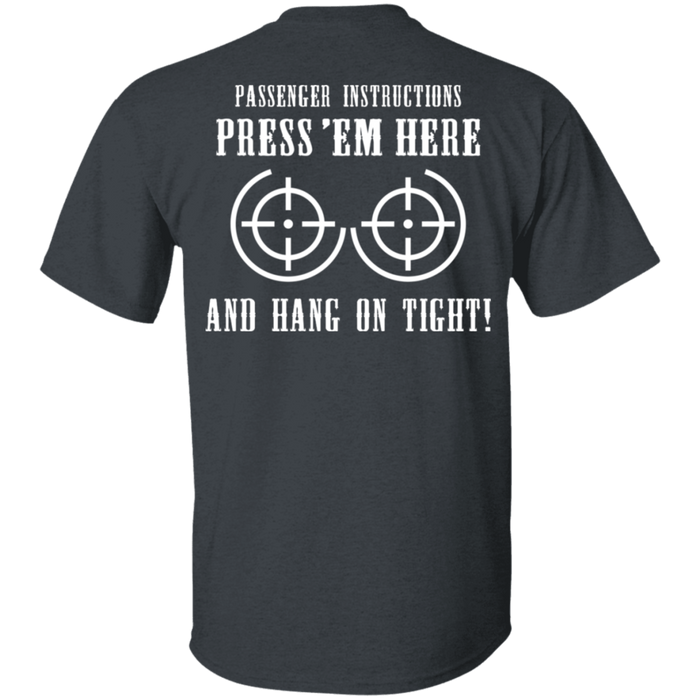 Passenger Instructions Biker Motorcycle Shirt