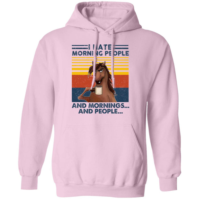 I Hate Morning People Horse Shirt