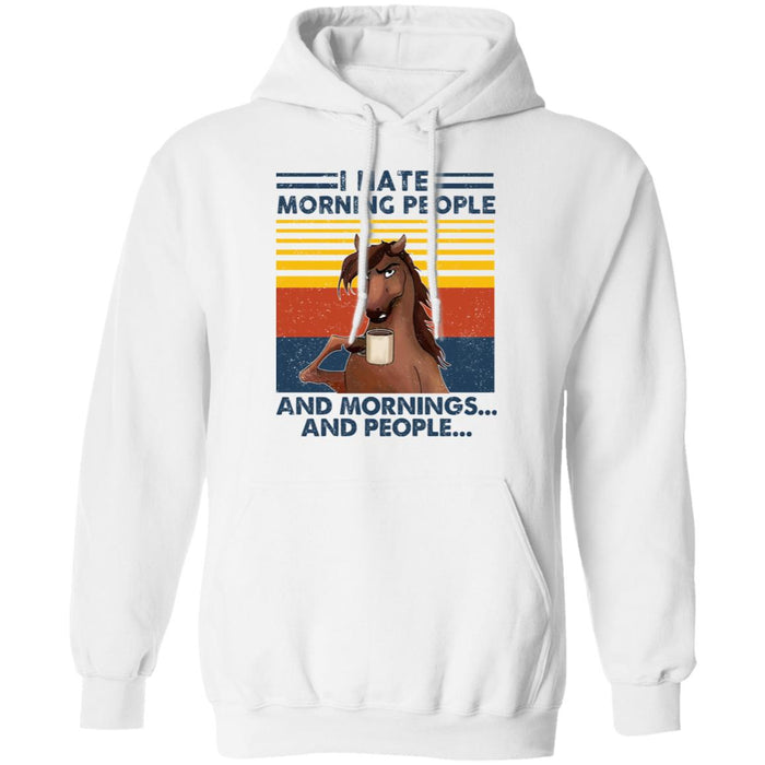 I Hate Morning People Horse Shirt