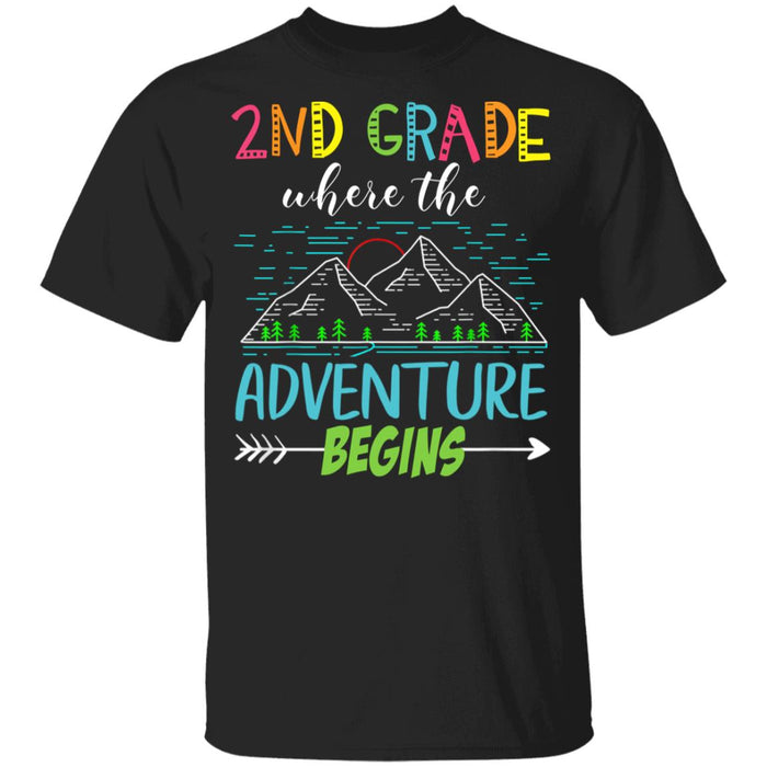 Back to School 2nd Grade Where The Adventure Begins Youth T-Shirt