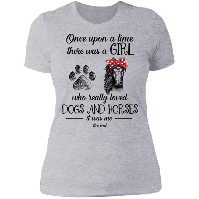 Once Upon A Time Dogs and Horses Lovers Shirt