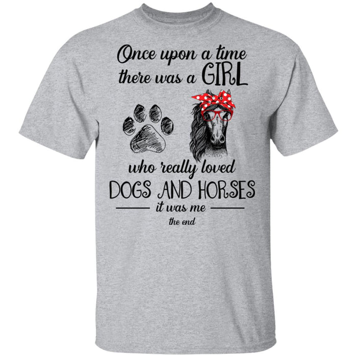 Once Upon A Time Dogs and Horses Lovers Shirt