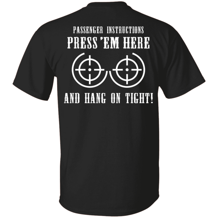 Passenger Instructions Biker Motorcycle Shirt