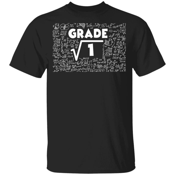 Back to School 1st Grade Square Root 1 Math Lover Youth T-Shirt