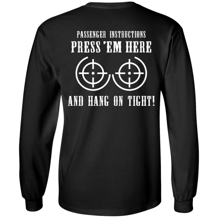 Passenger Instructions Biker Motorcycle Shirt