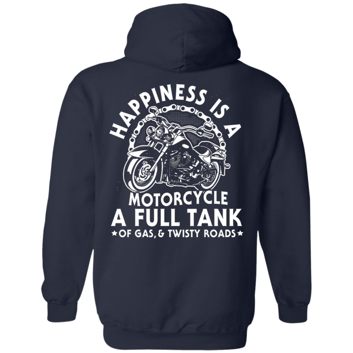 Happiness is a motorcycle a full tank Motorcycle Shirt