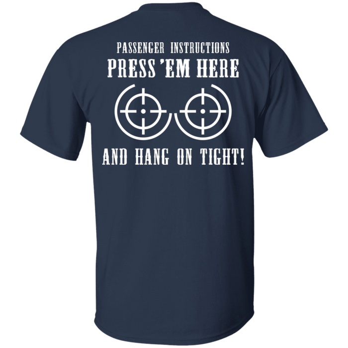 Passenger Instructions Biker Motorcycle Shirt