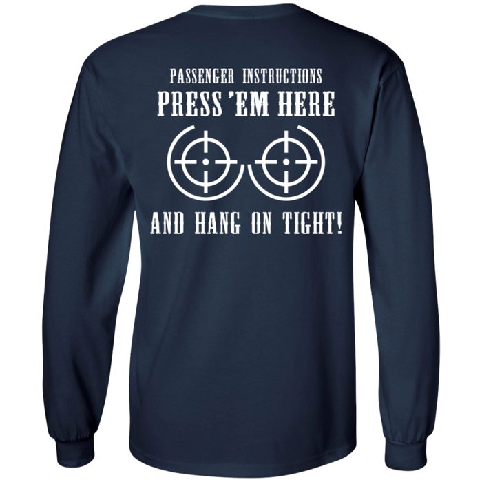 Passenger Instructions Biker Motorcycle Shirt