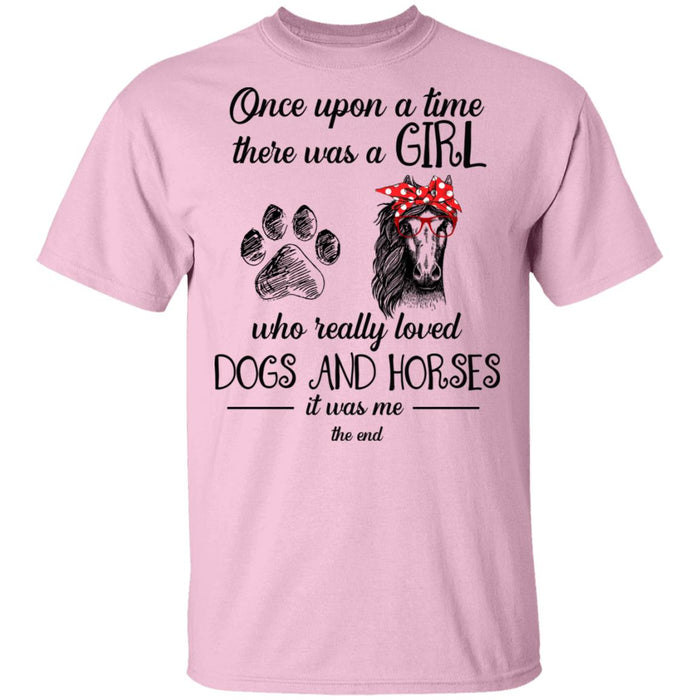 Once Upon A Time Dogs and Horses Lovers Shirt