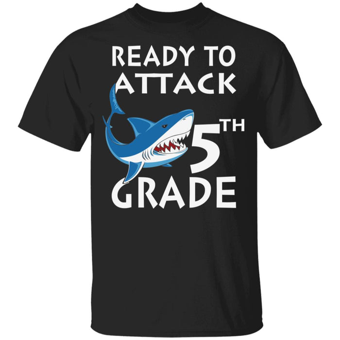 Back to School Ready To Attack 5th Grade Youth T-Shirt