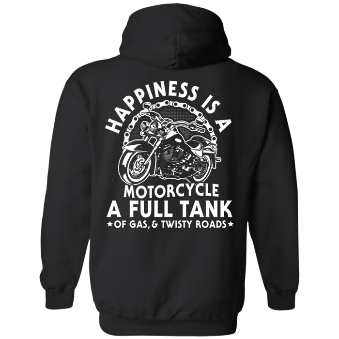 Happiness is a motorcycle a full tank Motorcycle Shirt