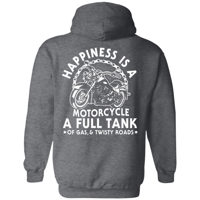 Happiness is a motorcycle a full tank Motorcycle Shirt